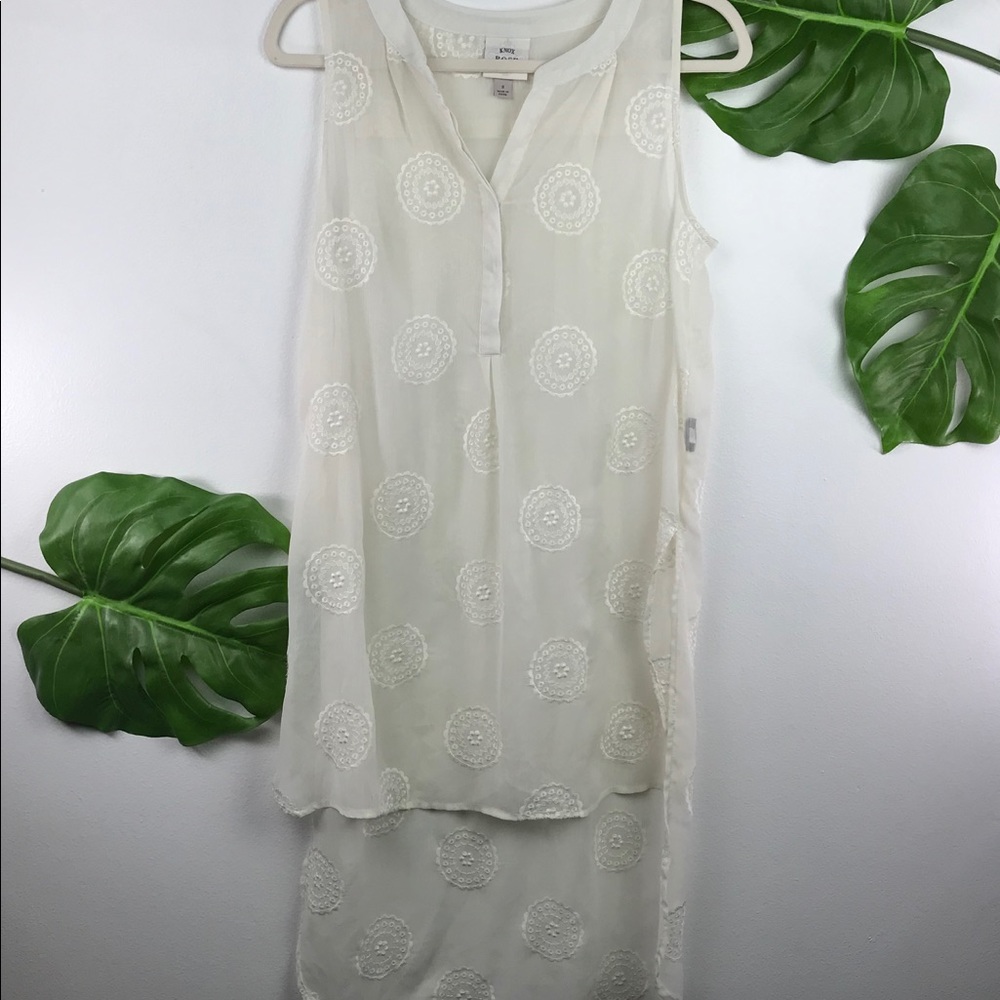 KNOX ROSE SHEER OVER SHIRT LAYERING PIECE - Picture 3 of 5